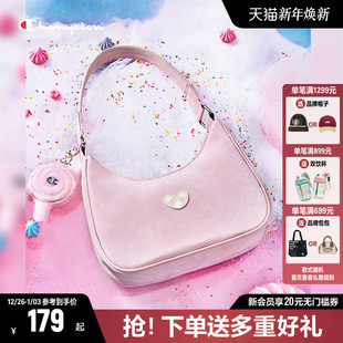 Champion冠军单肩包女2025秋冬新款 女生腋下包可爱粉色礼物手提包