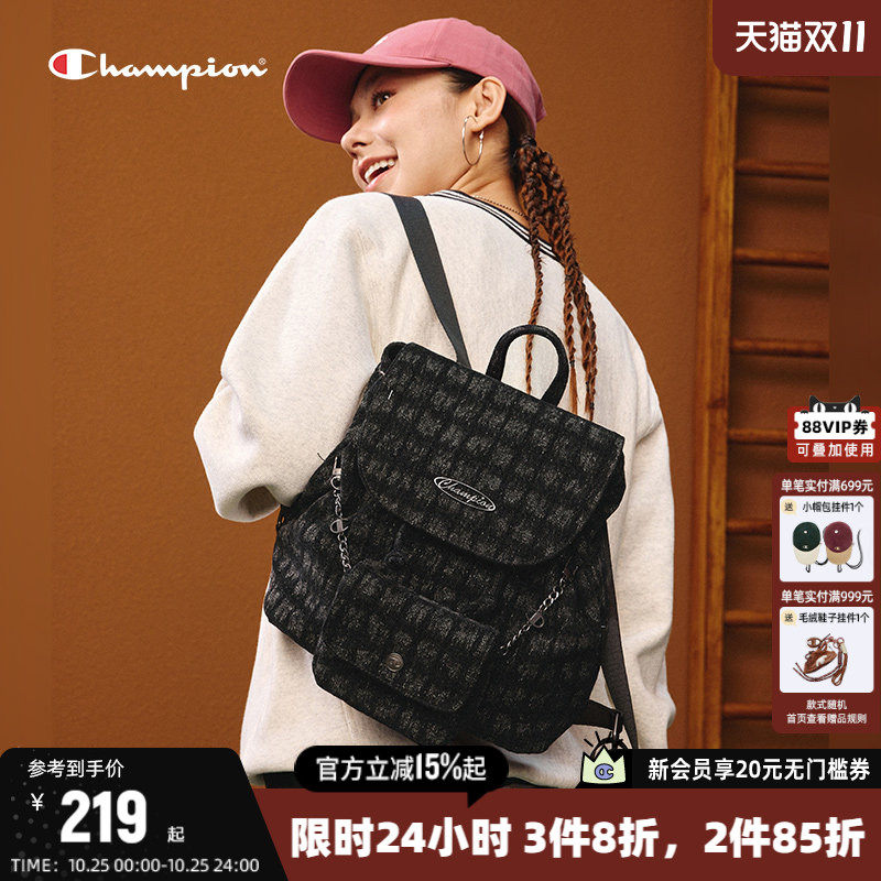 Champion双肩包女2026秋季新款书包休闲时尚大容量背包女