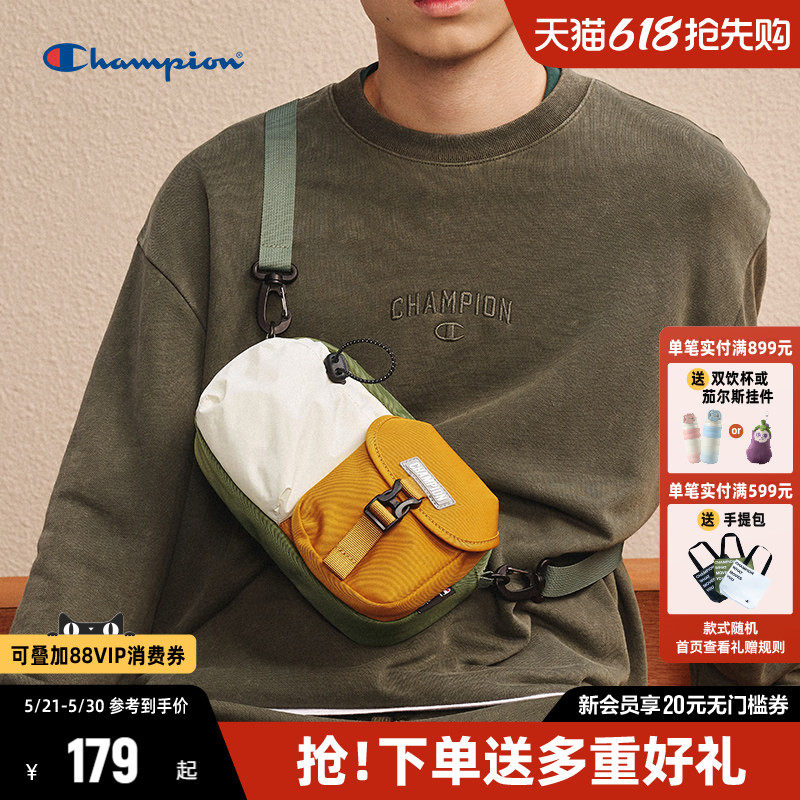Champion冠军斜挎包女包2026夏季新款时尚方包斜挎包男包
