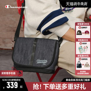 Champion冠军战术邮差包男26新款 简约单肩包女斜挎包 运动包包时尚