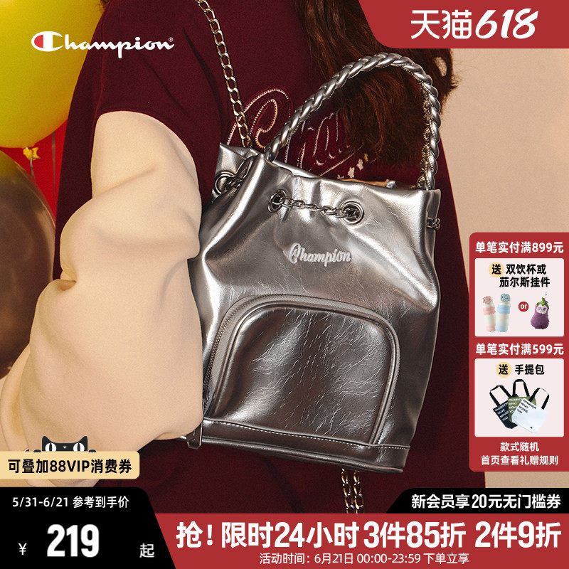 Champion冠军双肩包女2026春夏新款简约通勤帆布包手提包