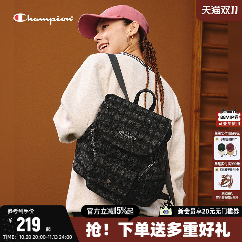 Champion双肩包女2026秋季新款书包休闲时尚大容量背包女