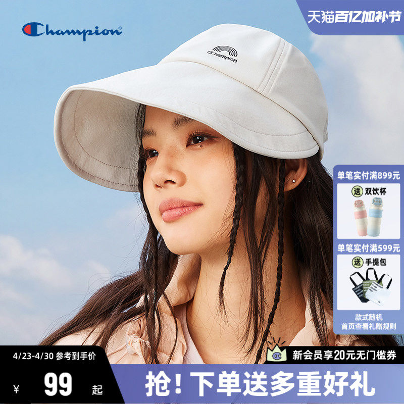Champion冠军鸭舌帽女春季新款休闲遮阳马术帽防晒帽子那女同款
