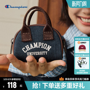 Champion冠军手提包女2026春季 休闲时髦单肩包mini保龄球包 新款