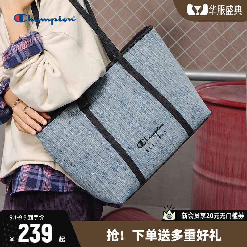 Champion冠军通勤单肩包托特包图片