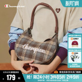Champion冠军斜挎包2026春季 小香风包包月亮包单肩包斜挎女包 新款