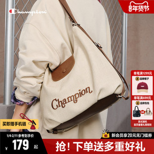 Champion冠军单肩包女2026春夏新款通勤手提托特包大容量斜挎包包