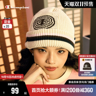 冠军Molly针织帽女士保暖帽子毛线帽 Champion×泡泡玛特联名