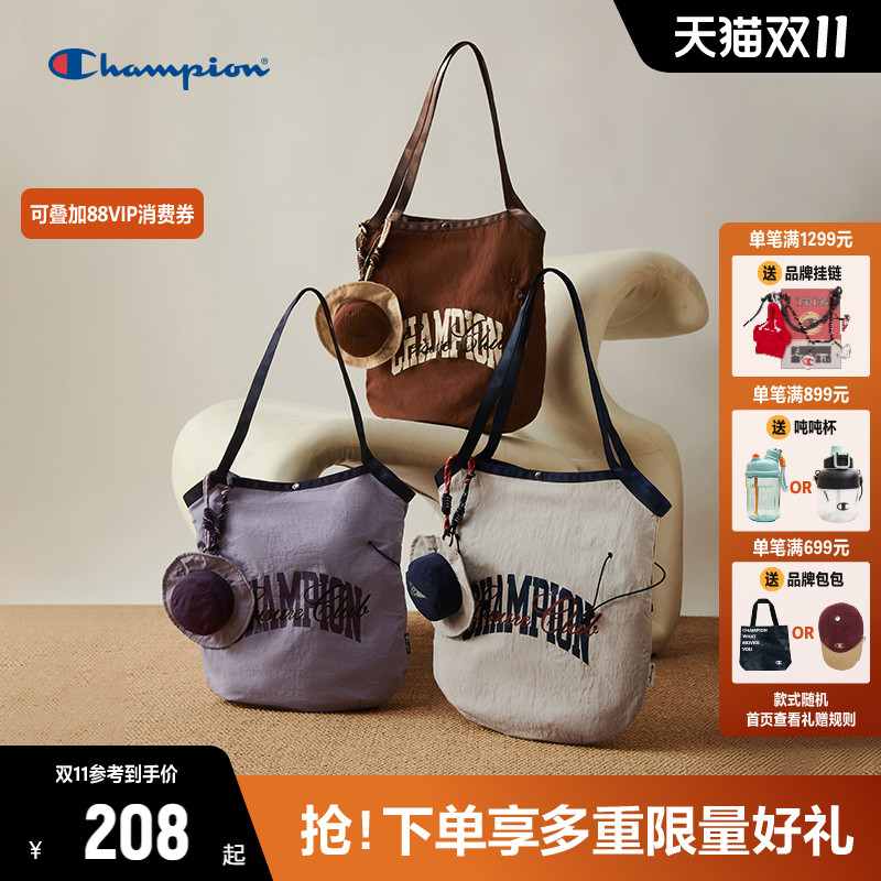 Champion冠军单肩包2025年秋冬新款大容量包包女托特包手提包