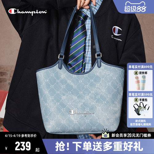 Champion冠军通勤女款单肩托特包