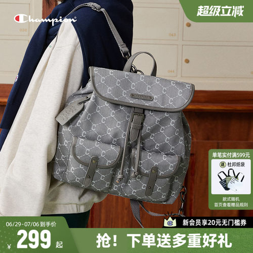 Champion冠军时尚复古双肩包