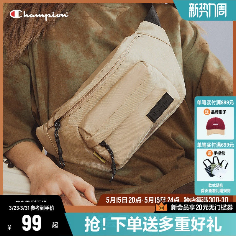Champion冠军斜挎包男帆布包休闲运动胸包腰包单肩包女包包情侣