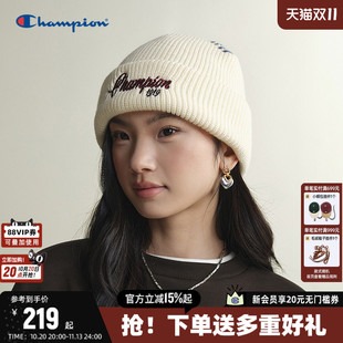 Champion针织帽男女2026秋冬新款冬季情侣休闲冷帽保暖毛线帽