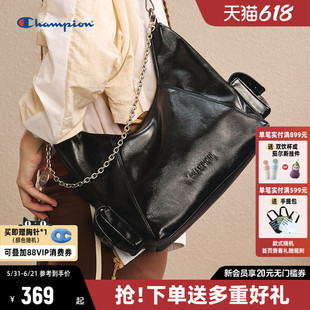 Champion冠军大容量斜挎包夏季新款女包单肩包帆布包托特包通勤包