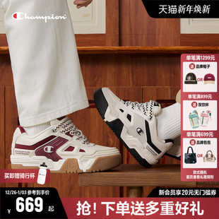 女2026春夏新款 男运动鞋 增高厚底鞋 面包鞋 休闲鞋 Champion冠军板鞋