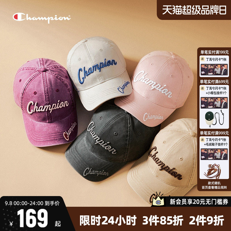Champion冠军鸭舌帽美式女2026新款复古休闲时尚遮阳棒球帽子