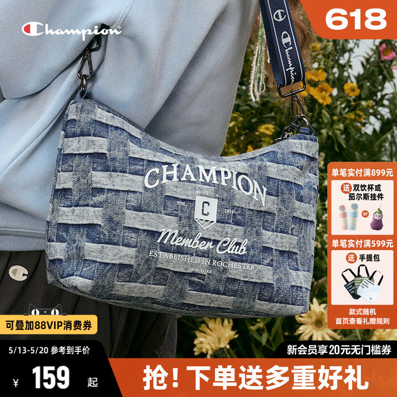 Champion冠军爪爪饼干包休闲通勤时尚女单肩包帆布包斜挎包