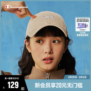 男防晒帽子 休闲棒球帽美式 新款 Champion冠军鸭舌帽女夏季