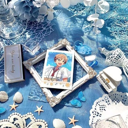 新款周边蓝色摆拍谷美道具全套