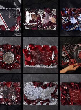 扎痛包diy材料全套套装成品黑红红色系笔袋扎板小食量diy痛包材料