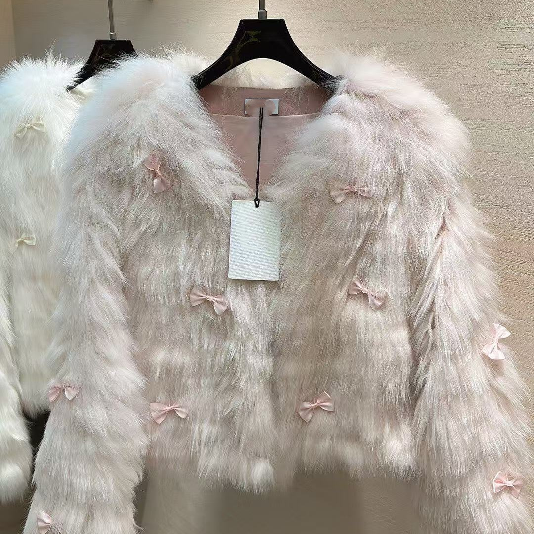 兔毛皮草外套女2025年冬季新款短上衣名媛气质时尚显瘦气质热销