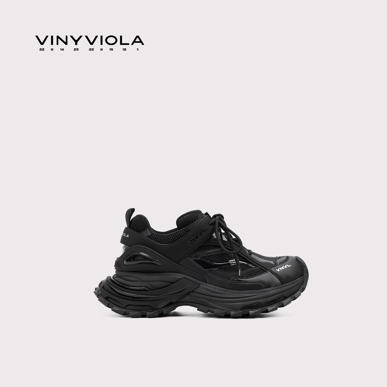 【檀健次成毅王鹤棣同款】VINYVIOLA维尼维拉新款复古厚底老爹鞋图片