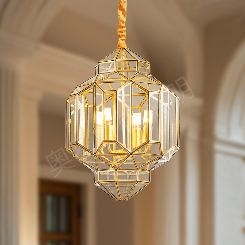 全铜户外吊灯别墅入户门阳台过道