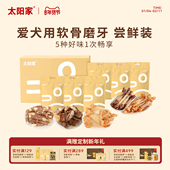 太阳家尝鲜礼盒 软骨磨牙礼包中大小型犬磨牙洁齿宠物零食互动
