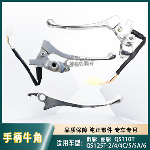 适用铃木韵彩丽彩瑞梦QS125T-2-4-4C-5-5A-6刹车手柄左右镜座牛角