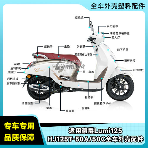 Lumi125全车外壳HJ125T-50A/C