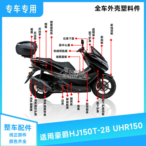 UHR150全车外壳配件边条尾盖