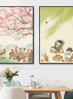 填色画diy数字油画丙烯油彩画