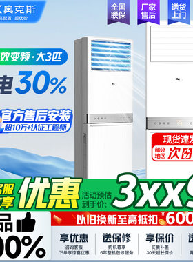 奥克斯大3匹新能效冷暖柜机