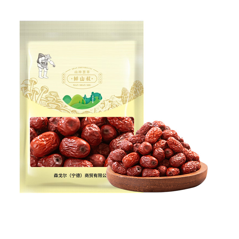 鲜山叔 新疆灰枣免洗小枣500g/1袋