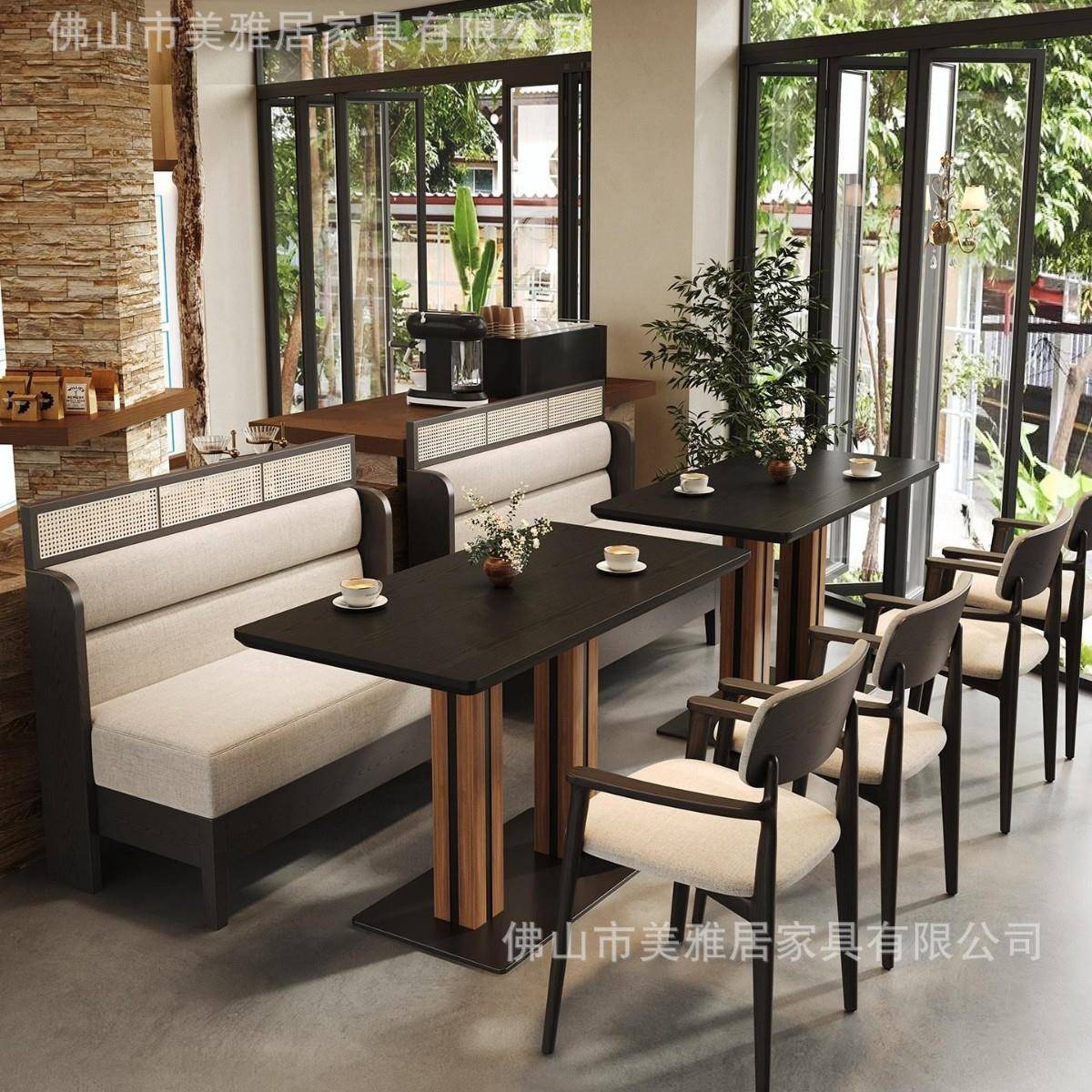 卡座桌子定制酒店连锁餐厅烤肉店咖啡厅奶茶店面馆米线店卡座沙发
