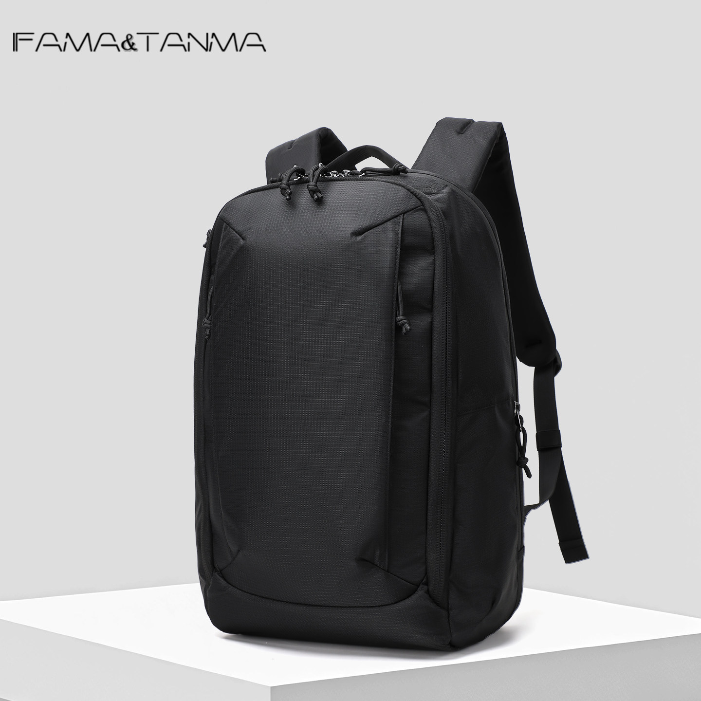 笔记本电脑包男款商务通勤大容量书包学生背包旅游轻便双肩包男士