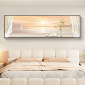 画2025年新款 海上日出卧室床头装 饰画 主卧房间简约小清新背景墙