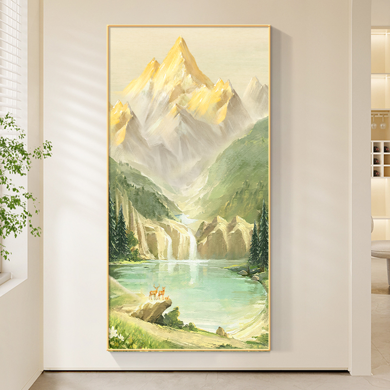 玄关背靠有山风景简约