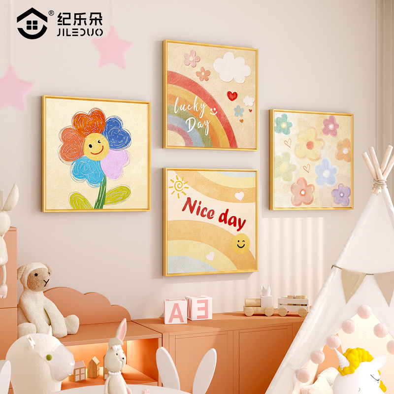 纪乐朵餐厅奶油风装饰画