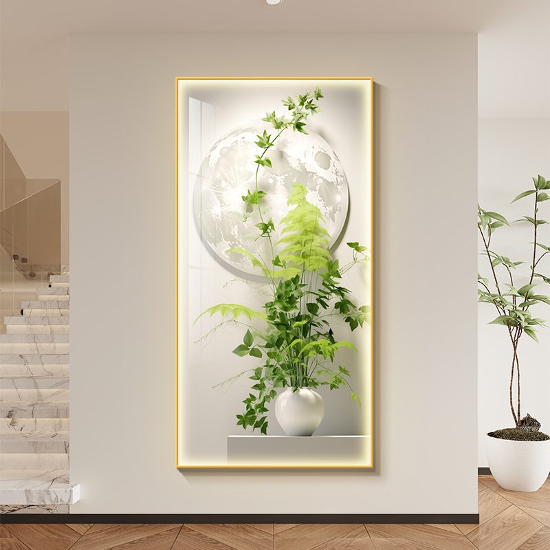 【新款热卖】绿植客厅发光装饰画