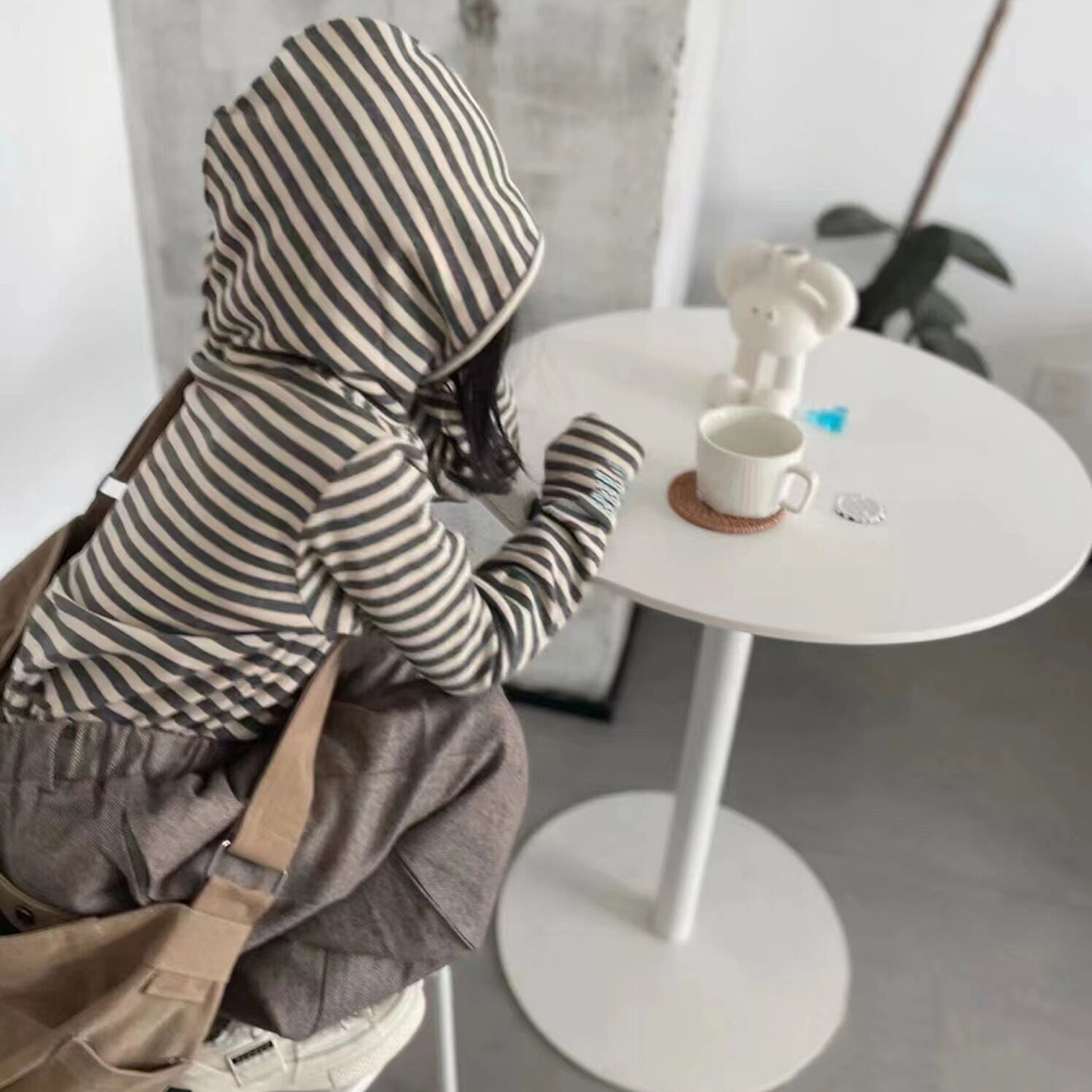 女童卫衣儿童春秋款条纹T恤套头