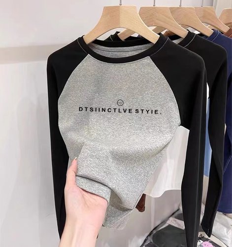 莉佳妍女大童插肩袖修身打底衫