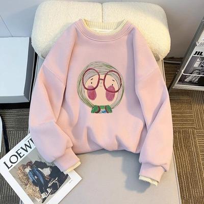 网红女童假两件卫衣外穿童装洋气