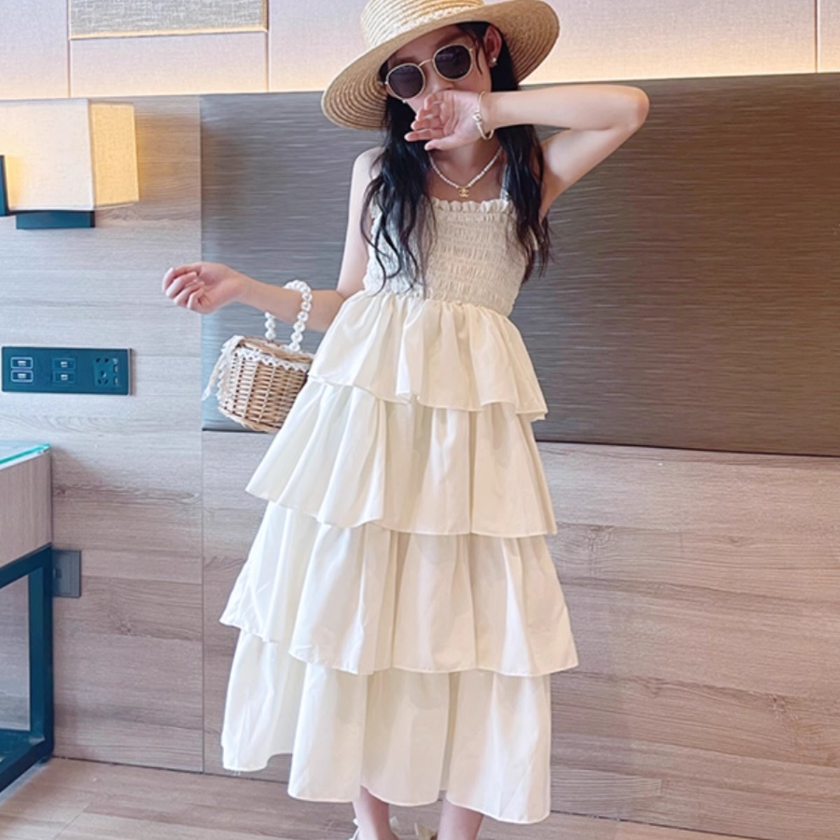 儿童裙子夏季连衣裙2025新款女童吊带裙夏装女大童洋气夏天公主裙