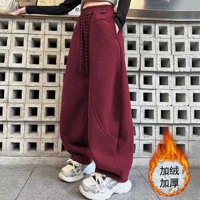 女童加绒裤子2025秋冬新款儿童