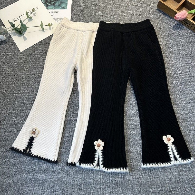 女童打底裤秋冬款宝宝微喇叭裤小童长裤子薄绒冬装大儿童加厚加绒,童装/婴儿装/亲子装,裤子,淘宝优惠券,粉丝福利购,淘宝优惠卷