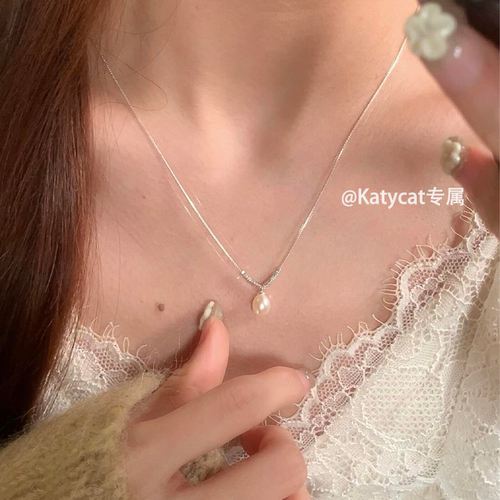 S925纯银珍珠项链女款2026新款