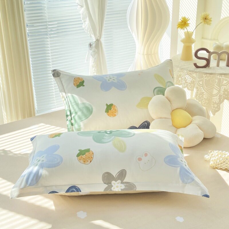 全棉枕套48×74cm印花舒
