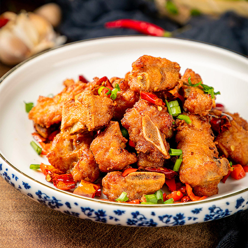 安井冻品先生蒜香小排油炸排骨懒人速食猪骨肉冷冻方便菜350g