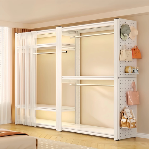 落地开放式收纳金属卧室家用钢制